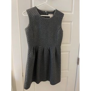 Grey Quilted LOFT Dress